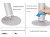Easy-to-remove telescopic table legs for RVs, yachts, and ships - all-aluminum, liftable design suitable for any RV.