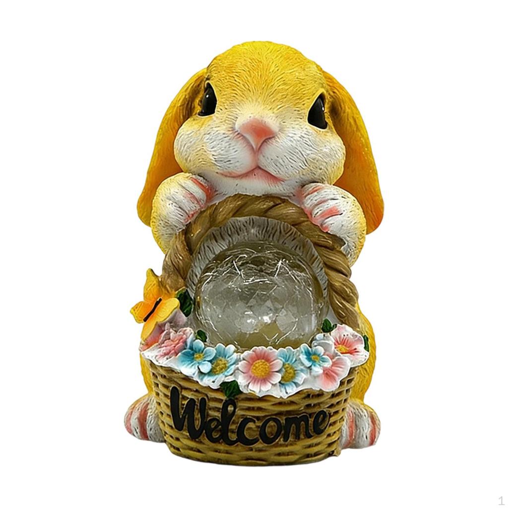 , Easter Bunny Figurine, Collector's Item for Garden, Waterproof, Gift Patio Or Balcony,