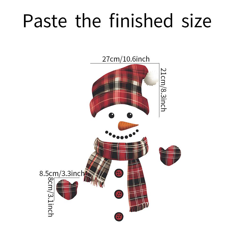 

Fun-f342 Мультфильм Сращенный Рождественский Снеговик Наклейка на холодильник Кухня Столовая Украшения Декоративная Наклейка на стену 35*44cm/fun-f342 914