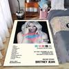 Britney Spears Britney Jean Album Cover Poster Tracklist Neon Heart decorative printed carpet for living room bedroom office floor soft durable mat