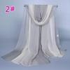 Supply imitation silk georgette silk scarf, popular bright and gradual change of color accessories scarf