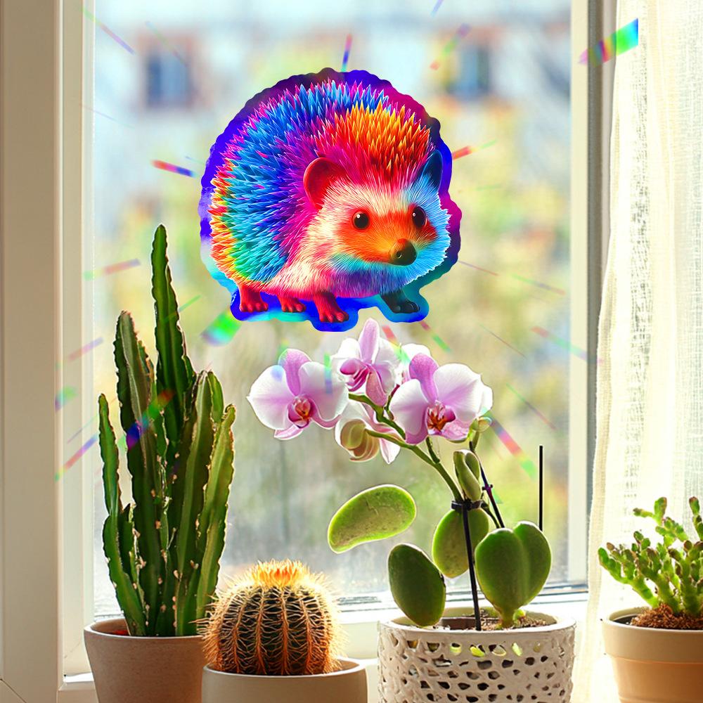 Cartoon Cute Hedgehog Living Room Entrance Hall Home Wall Decoration Stickers