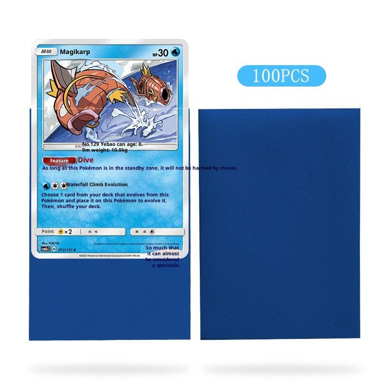 100 ks prémiových obalů na karty Matné obaly na karty Kompatibilní s Mtg Pokemon Trading Cards a Sport Standardní velikost deskové hry