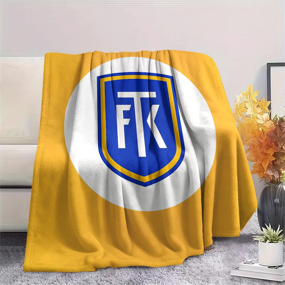 Teplice Football Club  Print Flannel Blanket, High quality Comfortable for All Seasons, Home Decor, Warmth and Comfort