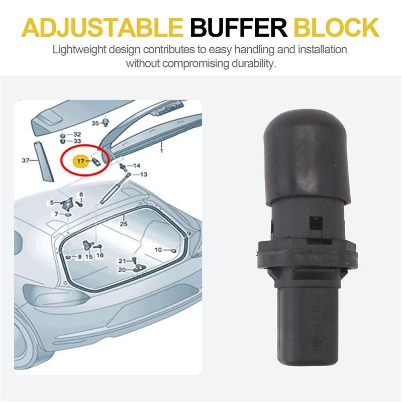 For VW Scirocco 2009- 2014 Car Rear Boot Tailgate Cushion Rubber Stop Adjustable Buffer Block 1K8827761D