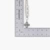 Jbans Classic 4-Ring Point Regular Cross Pendant Chain Necklace (C2501-An872_Sv)