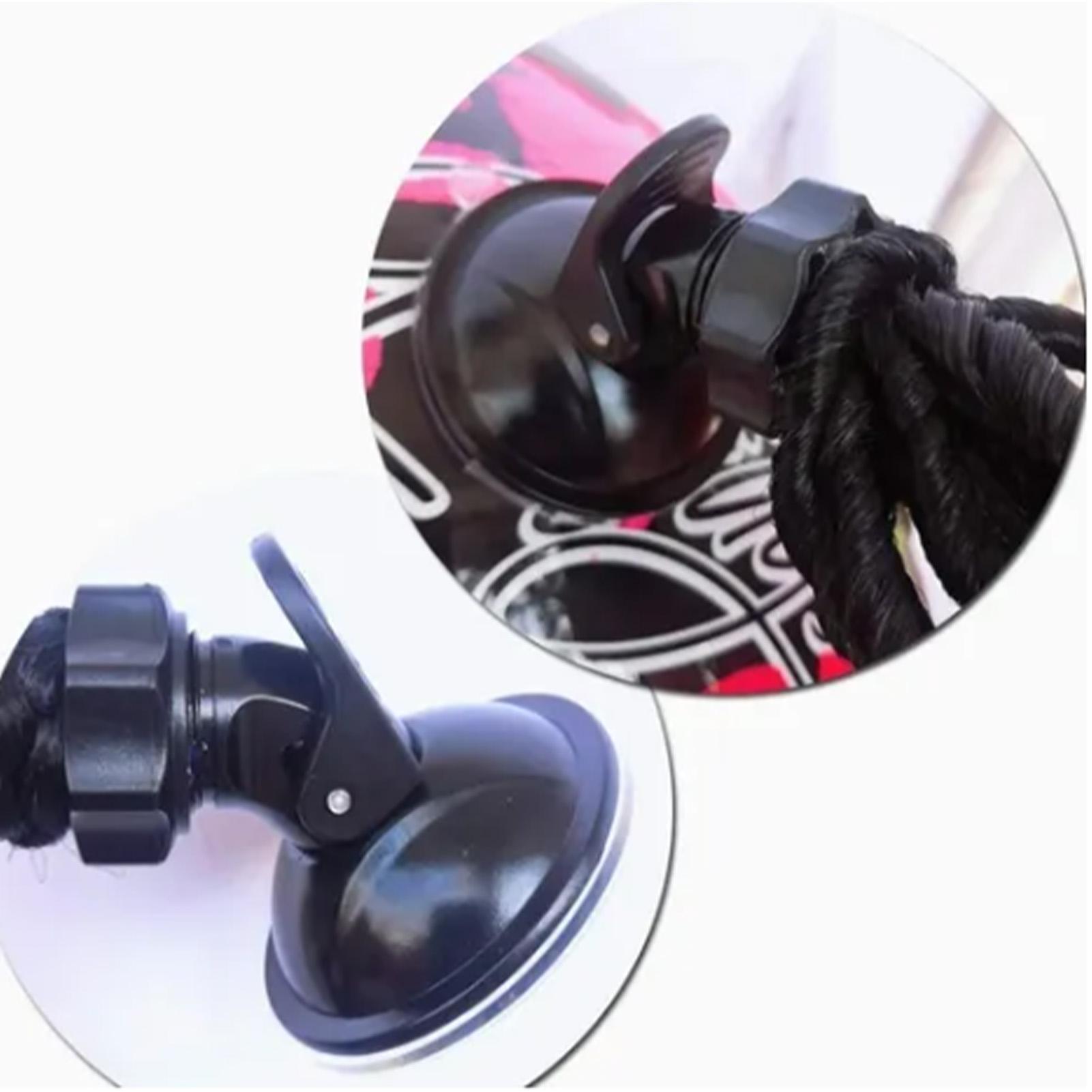

Motorcycle Braids with Suction Cup Fashion Colorful Motorcycle Pigtails for Helmet Decoration 23.6in