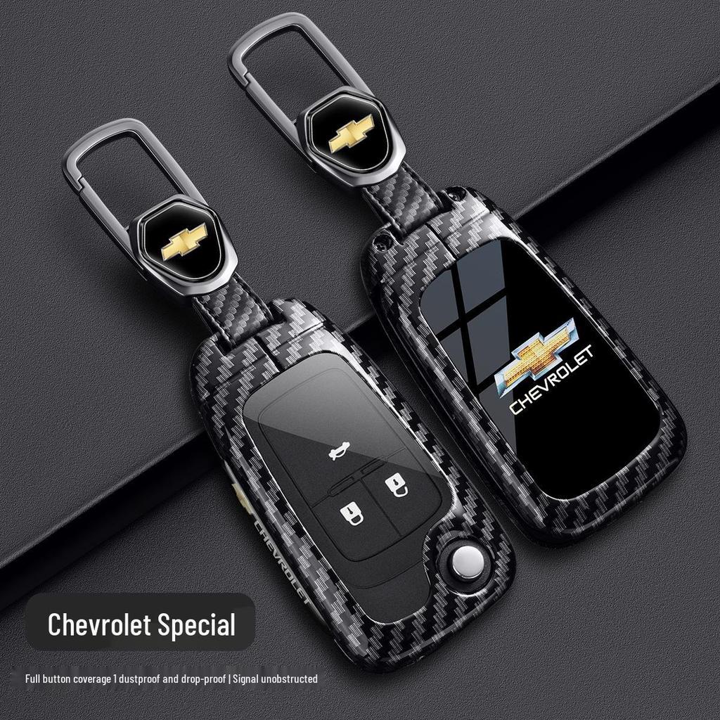 Chevrolet Schlüsselabdeckung für Cruze, Cavalier, Malibu XL, Equinox, Trax (Kohlefaser)