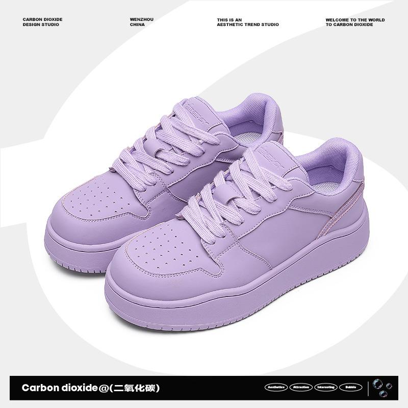 

Однотонні кеди Darth Vader 2025 нові чоловічі дихаючі універсальні кеди на платформі, що збільшують зріст, парне взуття, спорт та відпочинок 44 фіолетовий