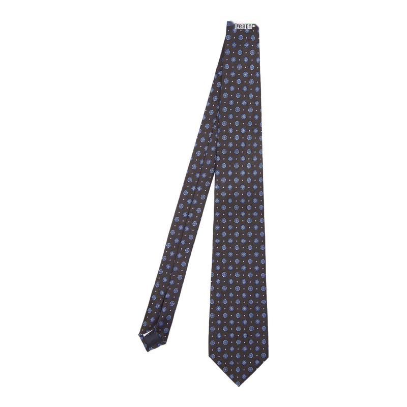 Мужской шелковый галстук с узором Brooks Brothers One Size