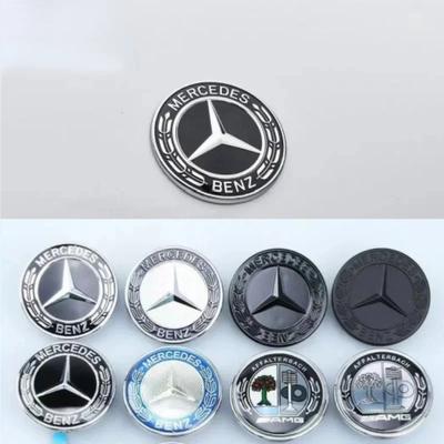 57mm Gwiazda Płaska Osłona Maski Logo Emblemat Odznaka Dla Mercedes Benz W204 W206 W166 W176 W212 W220 W205 Akcesoria Samochodowe