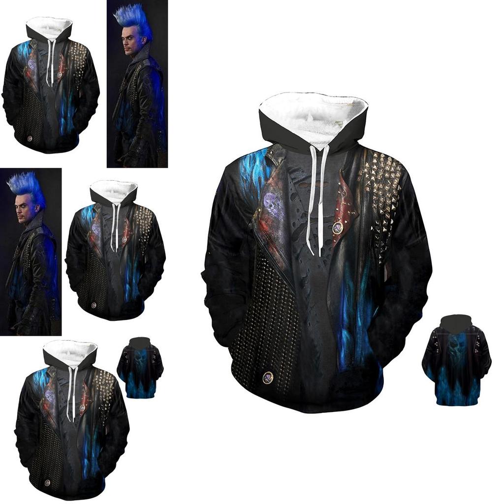 Luxuriously Soft Descendants 3 Hades Hoodie Cosplay Costume For Unisex Comfort