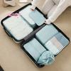 7Pcs/Set Folding Packing Cubes Set Digital Toiletries Organizer Travel Storage Bags for Clothes Shoes Suitcase Organization
