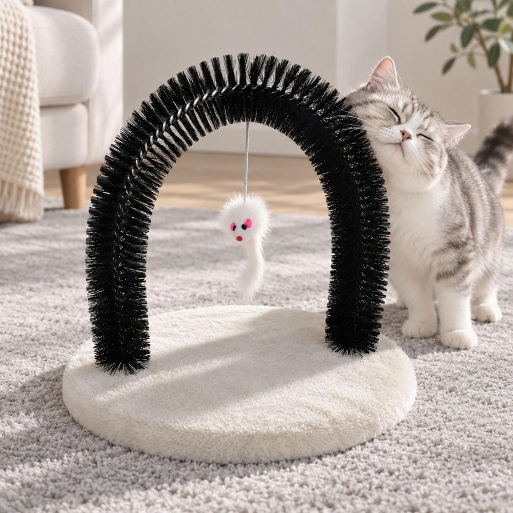 Brush Arch Self Groomer Interactive Grooming Assist-Grooming Toy