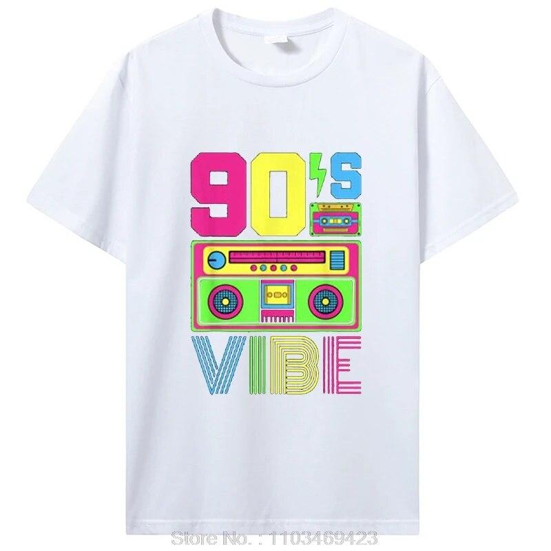 90s Vibe 1990 Styl Móda 90s Téma Oblečení Devadesátková Kostým Tričko Vtipné Grafické Tričko Topy Dámská Móda Oblečení Oversized