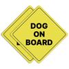 GEEKBEAR Dog Boarding Sign - Sticker or Magnet, Color Variations, Weather Resistant - Diamond