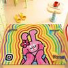 Cartoon PVC Loop Door Mat - Dirt & Wear-Resistant, Easy Clean Foot Rug for Home & Hallway
