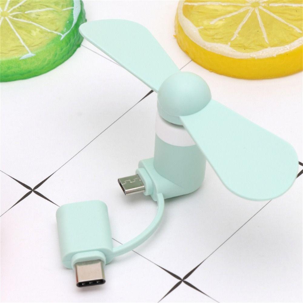 Tragbarer USB-Lüfter Typ C, Mini-Lüfter, universeller USB-Lüfter für Mobiltelefone