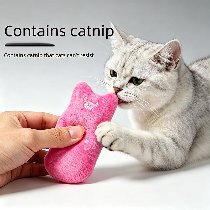 Catnip Toys Games for Cats Pillow Interactive Cat Toy Catnip Pet Supplies Pillow Thumb Teeth Grinding Bite Mint Cat Toy MMWJ102