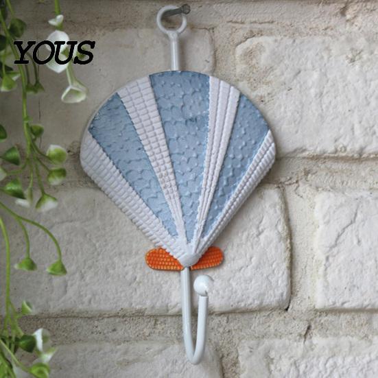 Creative Wall Hook Wooden Hook, Mediterranean Style Decorative Coat Sturdy Hooks for Clothes Durable Hanger Home Decor Keys Umbrellas Scarves