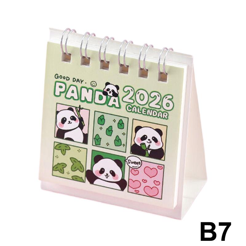 2026 Mini-Kalender Kreative Tisch-Tragbare Reisekalender Mit Schmetterlings-Capybara-Designs Monats- & Wochenplaner-Kalender