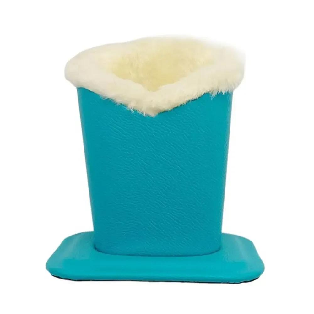 

New Leather Eyeglass Stand Plush Polyester Cloth Eyeglass Display Stands Glass Shelf Eyeglass синій