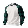 Men's Christmas Raglan Crewneck Fleece Sweatshirt