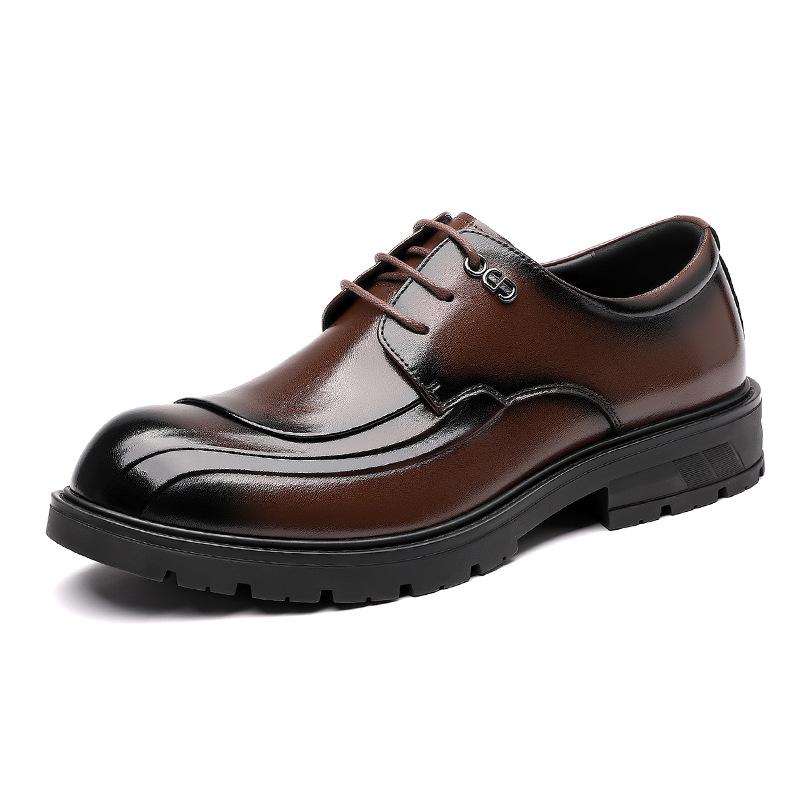 Luxury Dress Shoes Men British Business Platform Shoes for Men Fashion Leather Shoes Designer Wedding Shoe Zapatos De Hombre