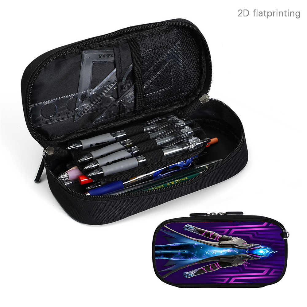 Fortnite Cartoon Lightweight Multi-Function Pencil Pouch, Unisex Kids Aged 6-14 Light Portable Student Stationery Storage Case