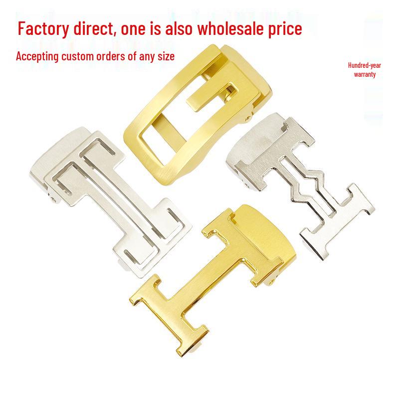 

3.5 Stainless Steel Automatic Buckle Men s Adjustable Leather Belt - Customizable Casual Waist Belt