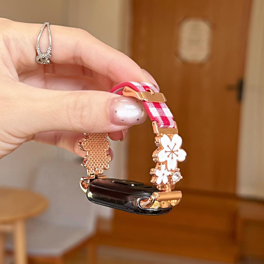 Δερμάτινο Λουράκι με Διαμάντια για Xiaomi Mi Band 10 9 8 Βραχιόλι για Xiaomi Mi Band 8 9 Pro/Redmi Watch 4 5 6 NFC Αθλητικό Λουράκι