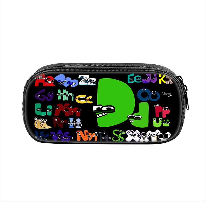 Alphabet Lore Pencil Case With Nylon Material For Students And Kids