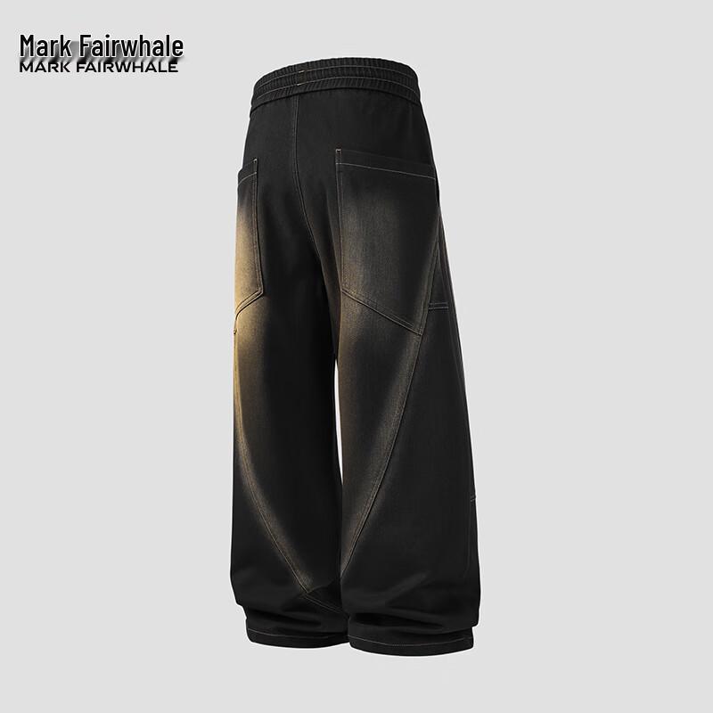 Mark Hua Fei Men's Autumn/Winter High Street Straight-Leg Jeans