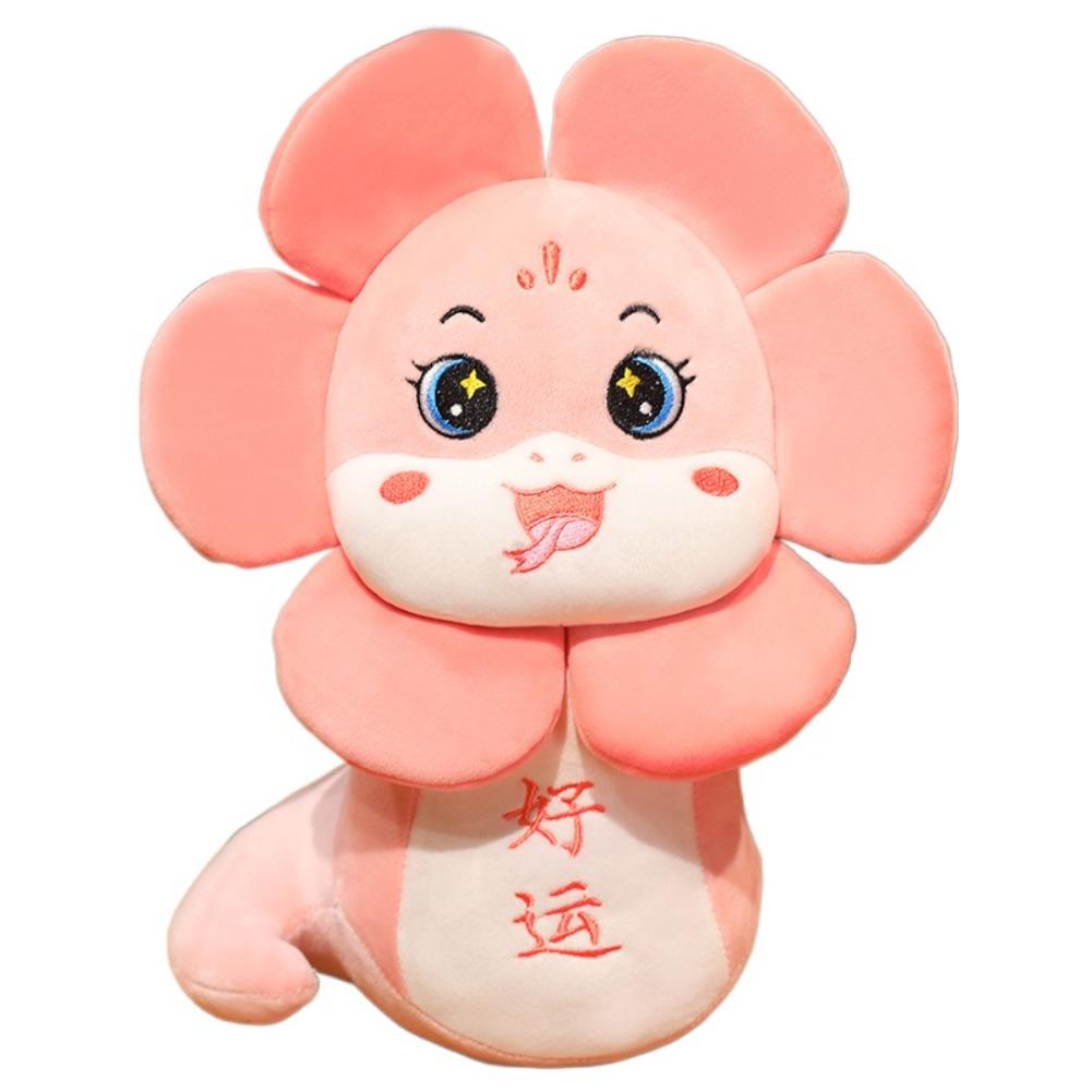 Sunflower 2025 Snake Year Mascot Doll Stuffed Lucky Snake Plushies Doll  Home Decor