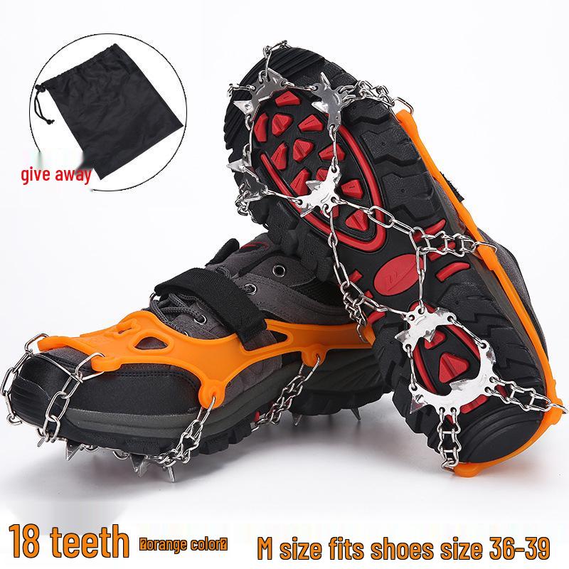 Gheare de gheață antiderapante: Ghețari cu 8 dinți pentru bărbați și femei, pantofi de drumeție pentru exterior