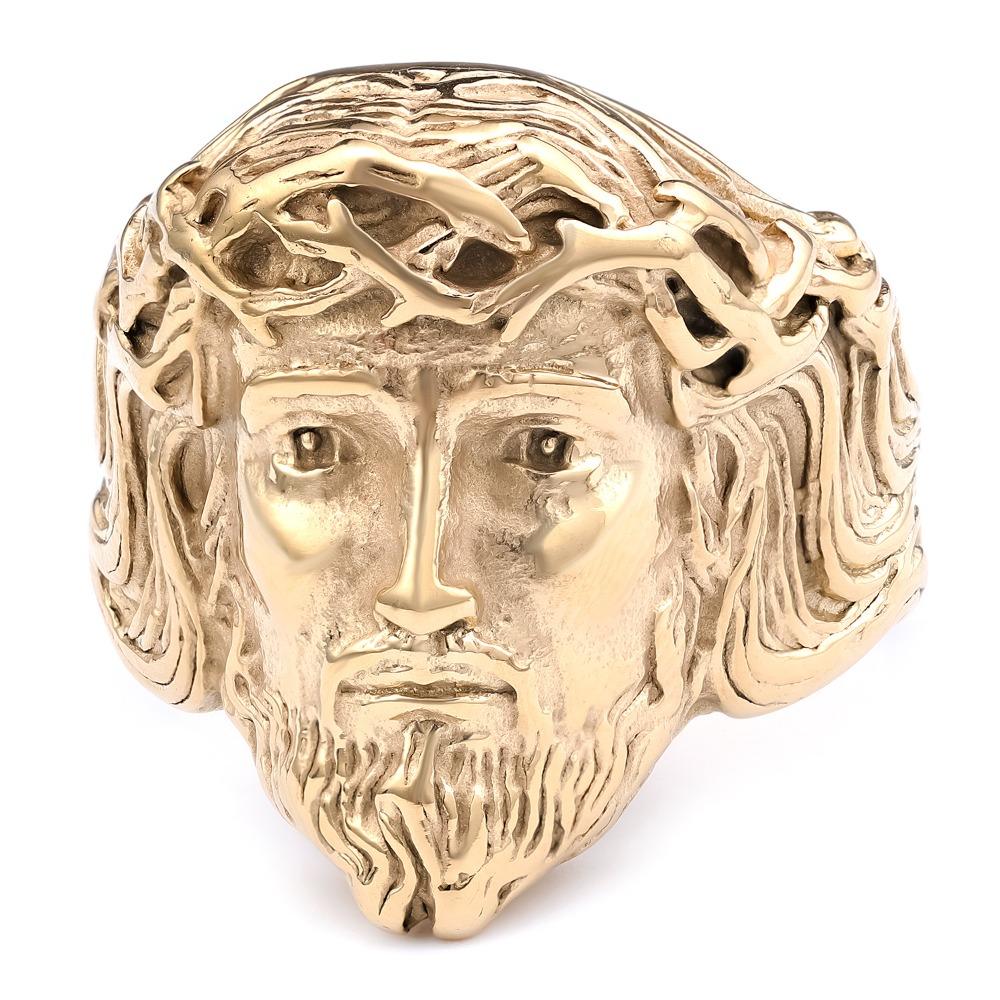 Titanstahlring für Herren Vintage Europäischer Amerikanischer Stil Kreativer Modeschmuck