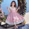 Summer 2026 Girls' Lace Princess Dress: New Sweet Ruffled Cotton Dress for Baby Girls