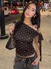 Europe and the United States hot-selling women's clothing summer new polka dot printing women's T-shirt slim and thin versatile sleeveless top