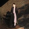 L’H.A.S TWO-BUTTON KNIT MUFFLER_PINK