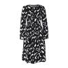Spring and Autumn Women's Dress Fashion Temperament Elegant Printed Long Sleeve Dresses