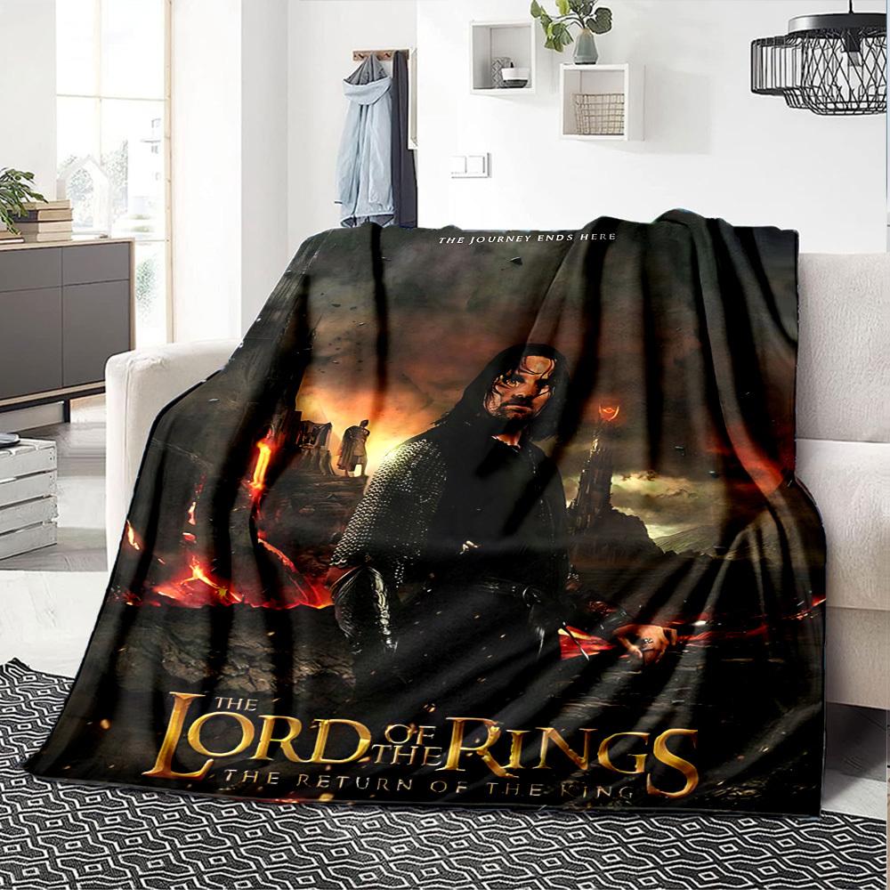 1pc Journey Ends Here Return Of The King Flannel Blanket - Soft Warm Throw for Home, Office, TravelL1347