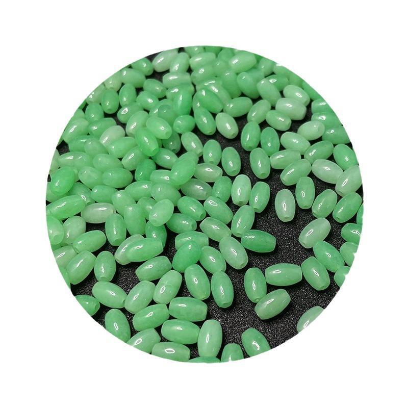 Green Rice Beads & Chalcedony for DIY Jewelry: Bracelets, Necklaces & Weaving