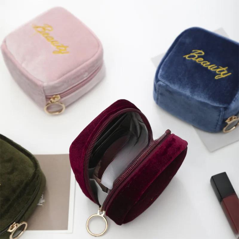 Bolsa de Almacenamiento de Labiales mini portátil impermeable bolsa de almacenamiento de cosméticos con asa bolsa de maquillaje