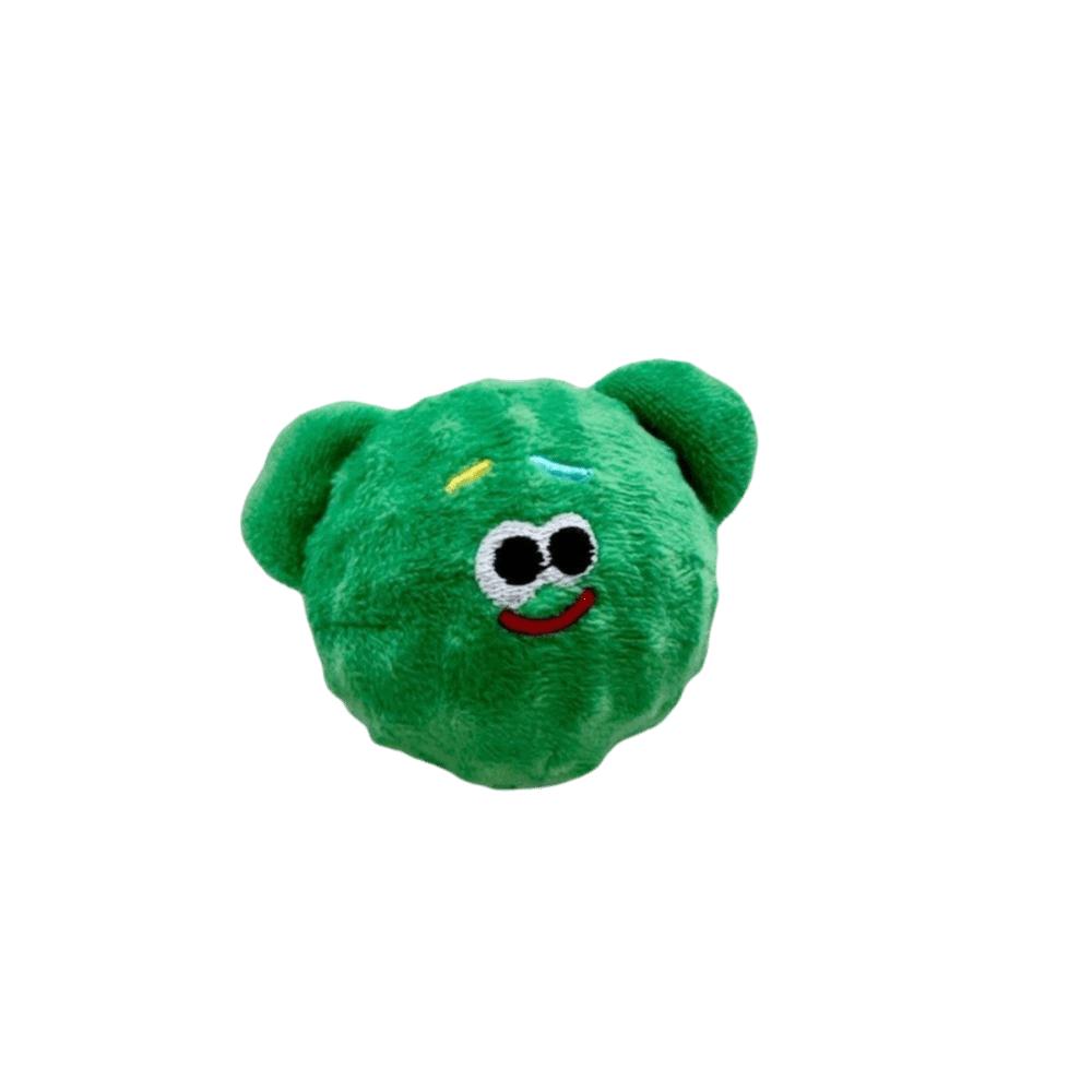 Rubber Dog Sound Chew Toy Cartoon Animal Shaped Toy Pet Vocal Toy Squeaker Dog Toy Play зелёный