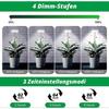 2-Pack LED Full Spectrum Plant Lights for Indoor Plants with Automatic Timer, USB Adapter, 4 Brightness Levels, and Adjustable Height