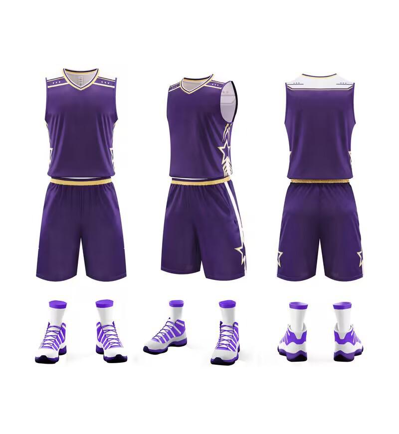 Cross-Border Basketball Training Uniform Set for Children and Adults
