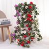 Artificial Rose Vine Hanging Basket and Arch Decoration