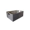 Sturdy Fabric Storage Bin With Reinforced Bottom Wooden Handles for Bedroom Office