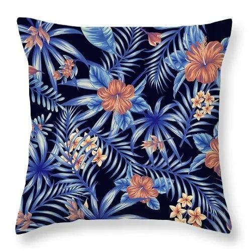 Tropical Green Plant Pillowcase Colorful Tree Pattern Creative Cushion Vitality Natural Style Sofa Decoration Pillow