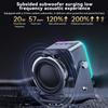 5 In 1 Wireless Bluetooth Speaker With Phone Holder Features 360° Adjustable Stand And Colorful Lights Long Battery Life With Bass